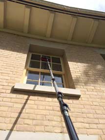 high reach Window cleaning
